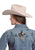 Roper Womens Bronc Rider Embroidery Blue 100% Cotton L/S Shirt