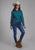 Roper Womens Performance Poplin Blue 100% Cotton L/S Shirt