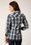 Roper Womens Dusk Dobby Black 100% Cotton L/S Shirt