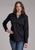 Roper Womens 2180 Broken Diamonds Black 100% Cotton L/S Shirt