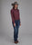 Roper Womens 2174 Arrow Print Red 100% Cotton L/S Shirt