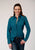 Roper Womens Tiles Print Green 100% Cotton L/S Shirt