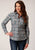 Roper Womens Geometric Aztec Grey 100% Cotton L/S Shirt