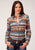Roper Womens Sandstone Aztec Grey 100% Cotton L/S Shirt