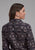 Roper Womens Pop Color Aztec Grey 100% Cotton L/S Shirt