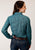 Roper Womens Blue 100% Cotton Agave Paisley L/S Shirt M