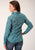 Roper Womens Turquoise 100% Cotton Upstream Paisley L/S Shirt L