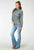 Roper Womens 1936 Frontier Foulard Multi-Color 100% Cotton L/S Shirt