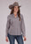 Roper Womens 2501 Medallion Foulard Grey 100% Cotton L/S Shirt