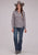 Roper Womens 2501 Medallion Foulard Grey 100% Cotton L/S Shirt
