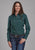 Roper Womens 2152 Vintage Paisley Green 100% Cotton L/S Shirt