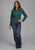 Roper Womens 2152 Vintage Paisley Green 100% Cotton L/S Shirt