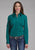 Roper Womens Fill Solid Poplin Teal 100% Cotton L/S Shirt