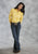 Roper Womens Yellow 100% Cotton L/S Solid Poplin Snap L/S Western Shirt