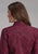 Roper Womens 2241 Paisley Burgundy 100% Cotton Btn L/S Shirt