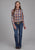 Roper Womens Falling Leaves Plaid Multi-Color 100% Cotton Btn L/S Shirt