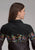 Roper Womens Scribble Bullriders Black 100% Cotton L/S Shirt