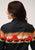 Roper Womens Black 100% Cotton Red Mesa Border L/S Shirt