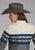 Roper Womens Retro Diamond Border Blue 100% Cotton L/S Shirt