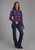 Roper Womens 2206 Unlined Flannel Blue 100% Cotton L/S Shirt