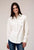 Roper Womens Western Corduroy Cream 100% Cotton L/S Shirt