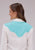 Roper Womens Curvy Fancy Yokes Cream/Blue 100% Rayon L/S Shirt
