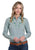 Roper Womens 2668 Floral Embroidery Light Blue 100% Cotton L/S Shirt