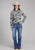 Roper Womens Photo Collage Multi-Color 100% Rayon L/S Blouse