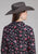 Roper Womens Bronc Rider Print Black 100% Rayon L/S Blouse