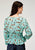 Roper Womens 1989 Desert Toile Blue 100% Rayon L/S Tunic