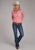 Roper Womens 2423 Ikat Aztec Pink 100% Polyester L/S Blouse