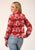 Roper Womens Icon Aztec Red Rayon/Nylon L/S Blouse