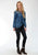 Roper Womens Blue Denim 4.5Oz Denim L/S Shirt
