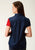 Roper Womens Red/Blue 100% Cotton Texas Flag BD S/S Shirt