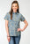 Roper Womens Delft Paisley Blue 100% Cotton S/S Shirt