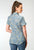 Roper Womens Delft Paisley Blue 100% Cotton S/S Shirt