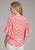 Roper Womens 2423 Ikat Aztec Pink/White 100% Polyester S/S Blouse