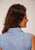 Roper Womens Thistle Foulard Blue 100% Cotton S/L Shirt