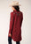 Roper Womens Twill Retro Red Polyester L/S Dress