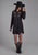 Roper Womens 2293 Twill Black Polyester L/S Dress