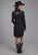 Roper Womens 2293 Twill Black Polyester L/S Dress