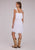 Roper Womens Above Knee Eyelet White 100% Cotton S/L Dress