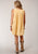 Roper Womens Double Cloth Yellow 100% Cotton S/L Dress