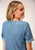 Roper Womens Denim Western Blue 100% Cotton S/S Dress