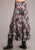 Roper Womens Black Polyester Boho Paisley Skirt