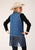 Roper Womens Medium Wash Blue 100% Cotton Denim Vest