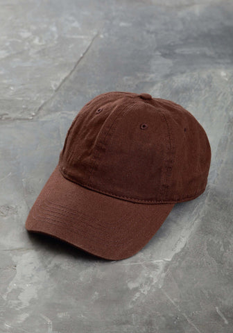 Ouray Unisex Brown Washed 100% Cotton USA Twill Baseball Cap