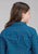 Roper Kids Girls 2181 Aztec Tile Blue 100% Cotton L/S Shirt