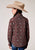 Roper Kids Girls 1896 Vintage Paisley Red 100% Cotton L/S Shirt