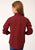 Roper Girls Kids Red 100% Cotton Tribal Geo L/S Shirt